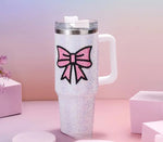 Rhinestone Bow Tumbler