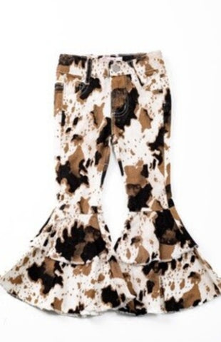 Cowhide Denim Flares