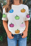 Sequin Pumpkin Tee