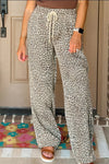 Leopard Drawstring Pants