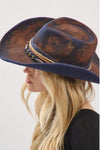 Brushed Blue Cowboy Hat