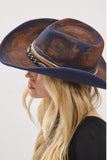 Brushed Blue Cowboy Hat
