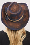 Brushed Blue Cowboy Hat