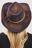 Brushed Blue Cowboy Hat