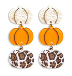 Stacked Pumpkin Earrings