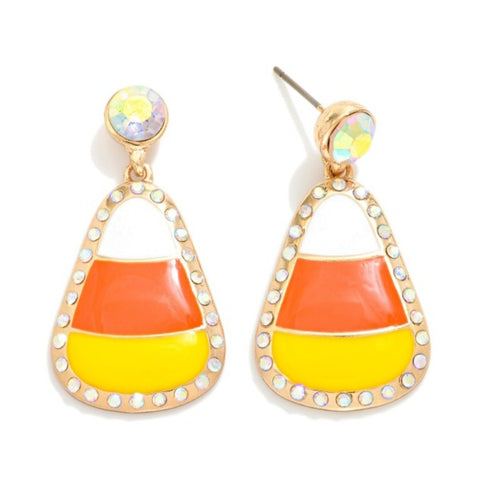 Candy Corn Earrings