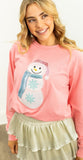 Sequin Snowman Top