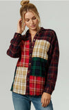 Plaid Patchwork Button Down
