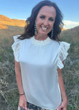 Cream Babydoll Top