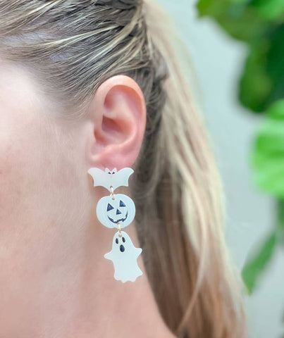 Glow in the dark earrings