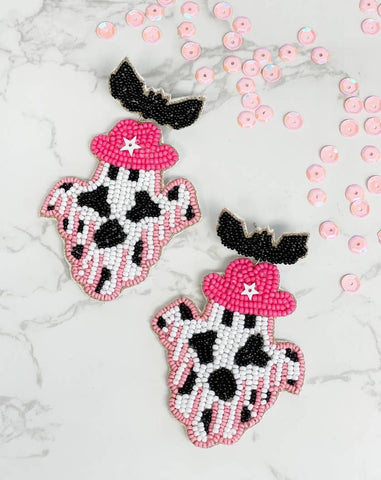 Ghost Cowgirl Earrings