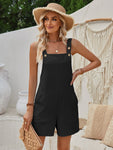 Square Neck Wide Strap Romper