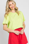 Green Rhinestone Top