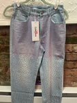 Pink sparkle jeans