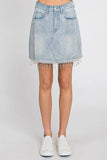 Rhinestone Denim Skirt