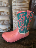 Western Boot Vase