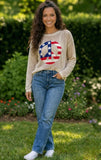 Peace Flag knit pullover
