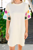 Crochet Sleeve Dress