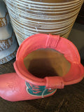 Western Boot Vase