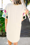 Crochet Sleeve Dress