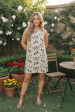 Floral Embroidered Sleeveless Dress