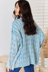 POL Cable-Knit Open Front Sweater Cardigan