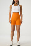 High Waist Wide Waistband Active Shorts