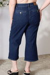 Judy Blue Full Size High Waist Cropped Wide Leg Jeans