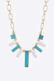 Turquoise Alloy Necklace