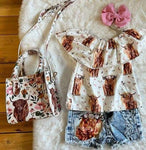 Cow Kids Outfit (purse sold separately)